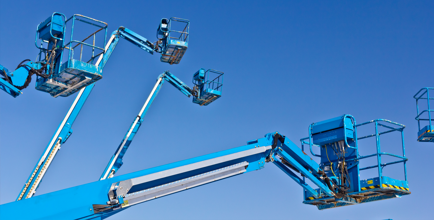 High reach boom lift